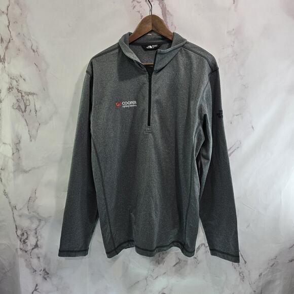 The North Face Pullover Mens Large Gray Quarter Zip Cooper Lighting Employee - Picture 1 of 12